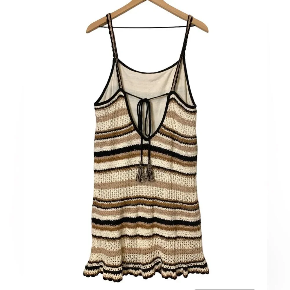 NWT AEO Crochet 100% Cotton mini Dress. Size Large